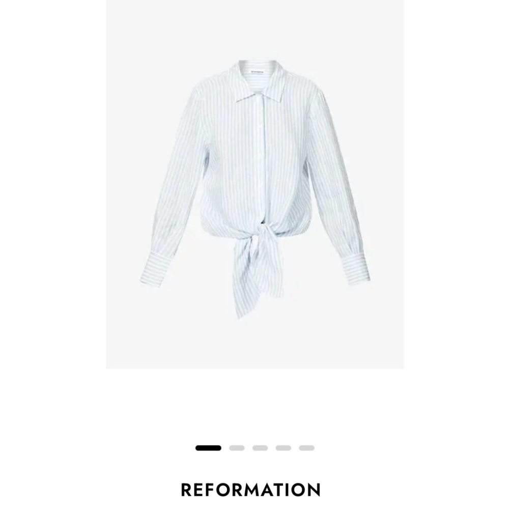 Reformation size M button down tie top